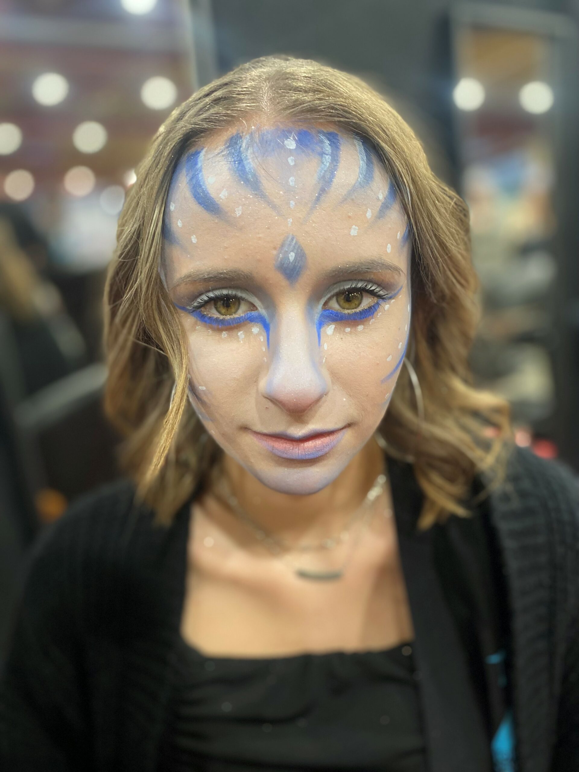 Maquillage artistique réalisé par une élève en Bac Pro Esthétique inspiré du cinéma au CFA École Cévenole Alès